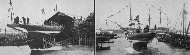 Launch of Shamrock 1914